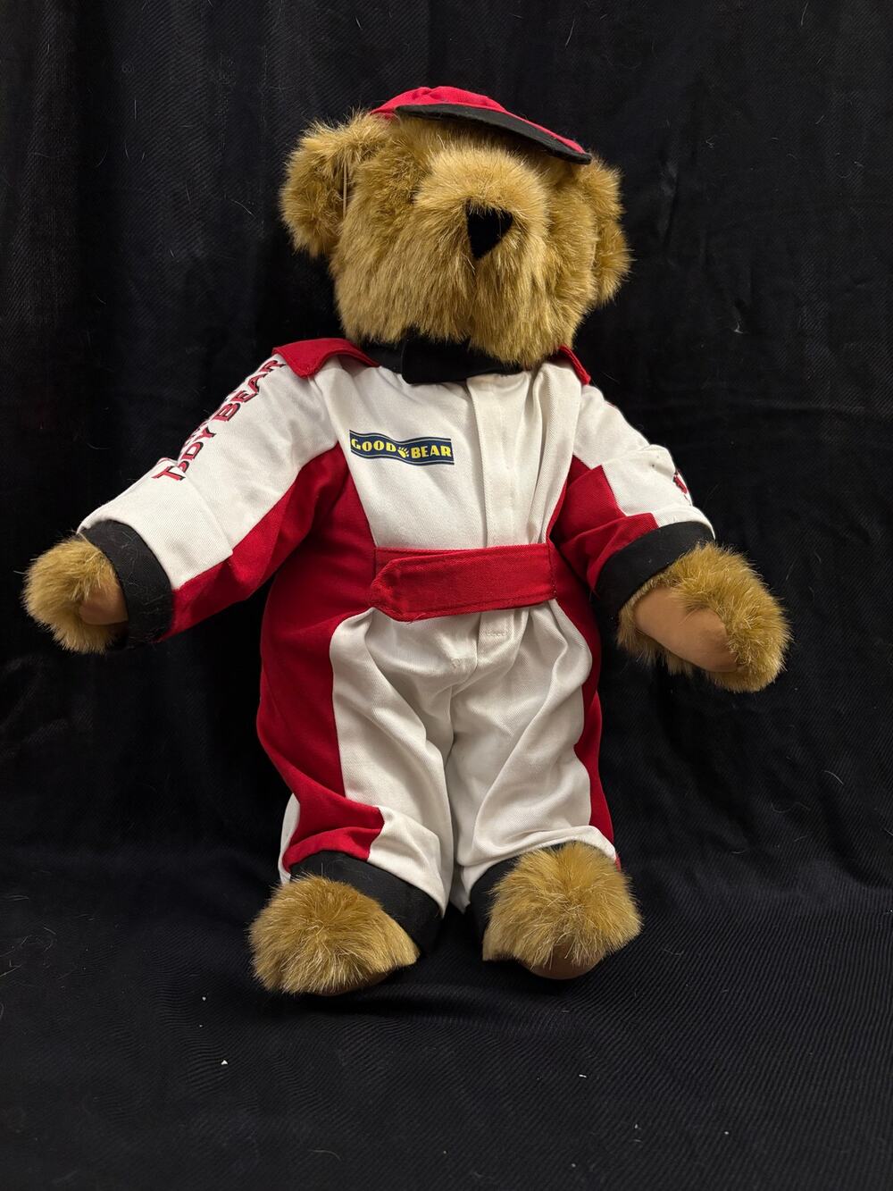 Vermont Teddy Bear Race Car Driver Teddy Bear Goodyear Race Fan Sporty